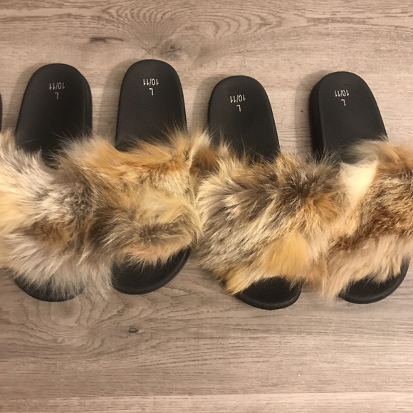 Real fur slippers - Picture 3 of 6
